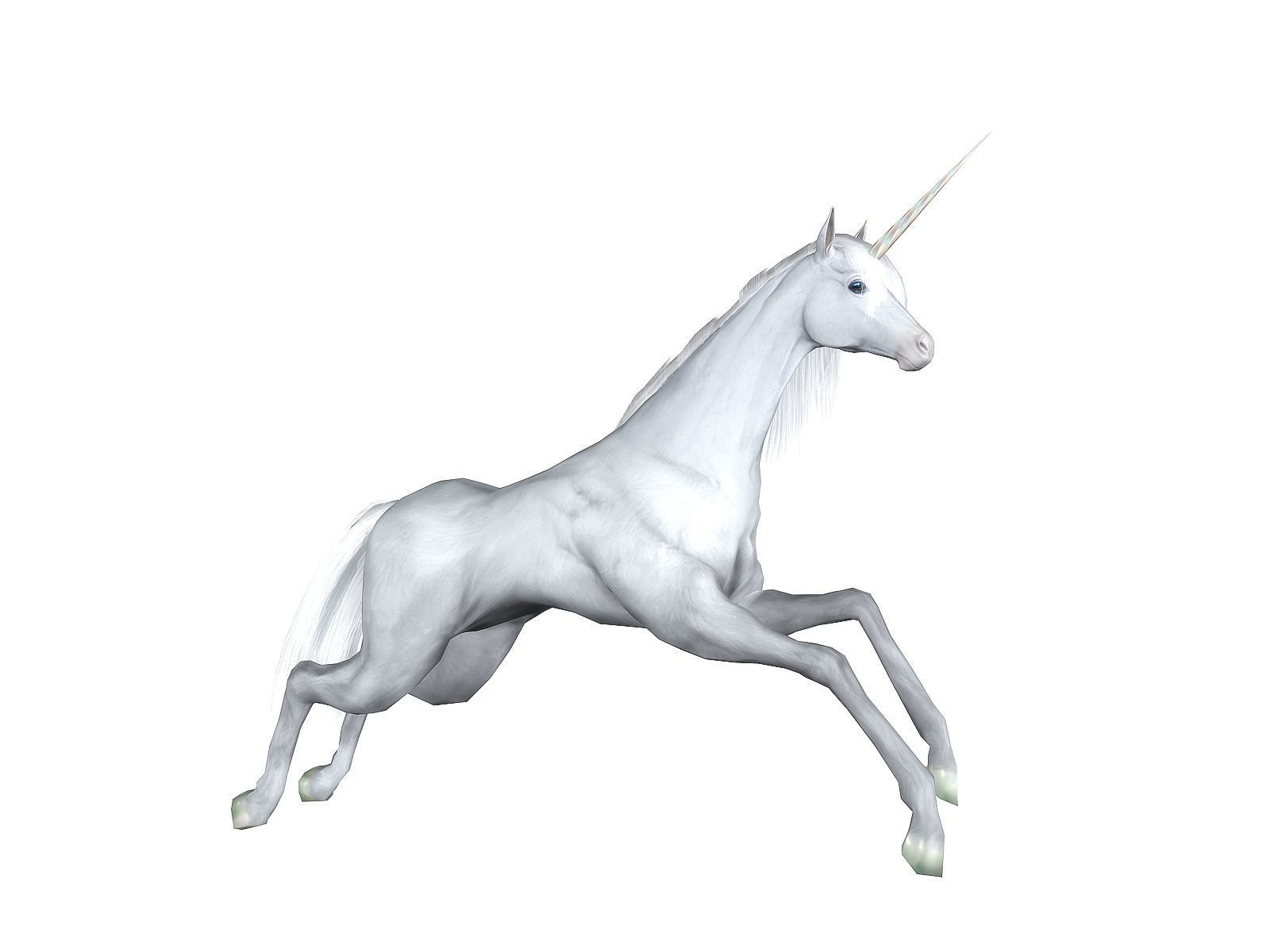 3Dfoin - Unicorn  Low-poly 3D model_9