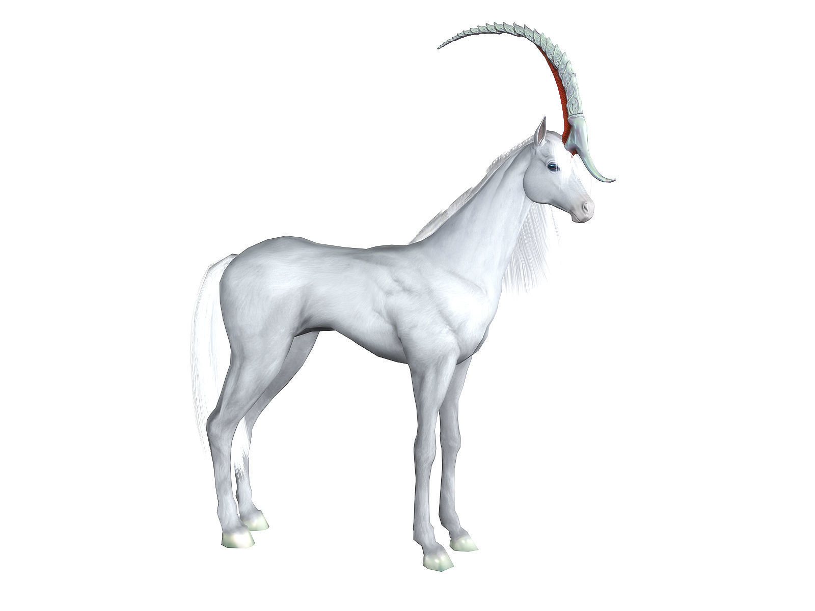 3Dfoin - Unicorn  Low-poly 3D model_2