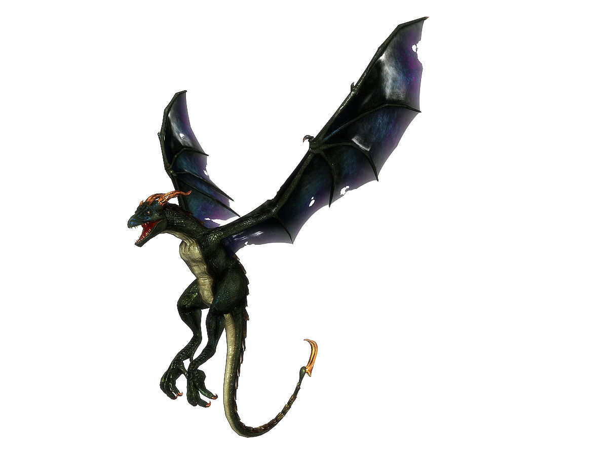 3Dfoin - Wyvern Low-poly 3D model_8