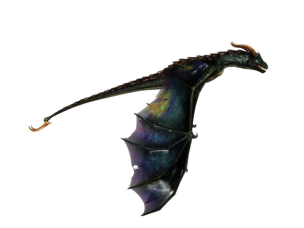 3Dfoin - Wyvern Low-poly 3D model_16