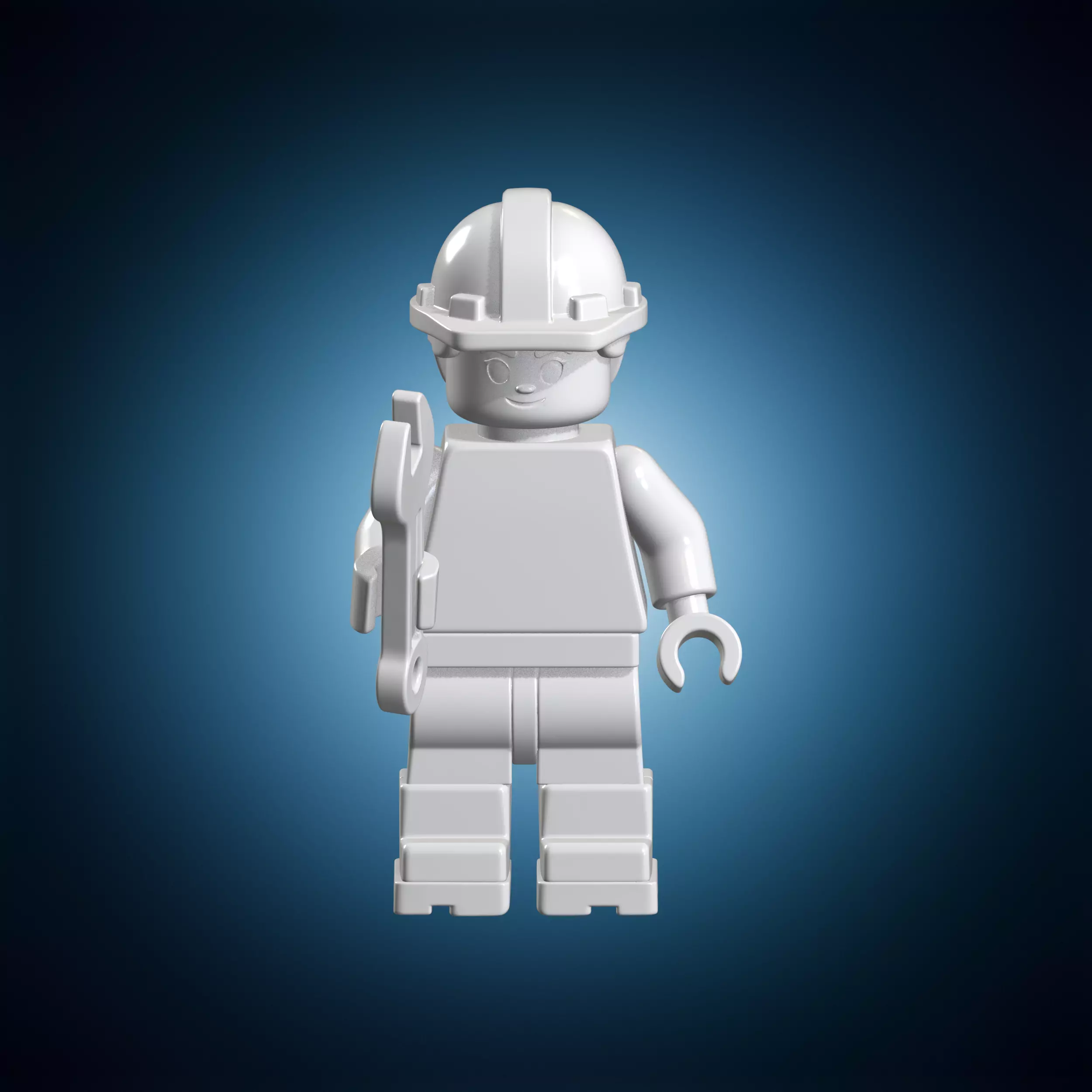 Female Builder Minifig 3D Print Model 3D print model