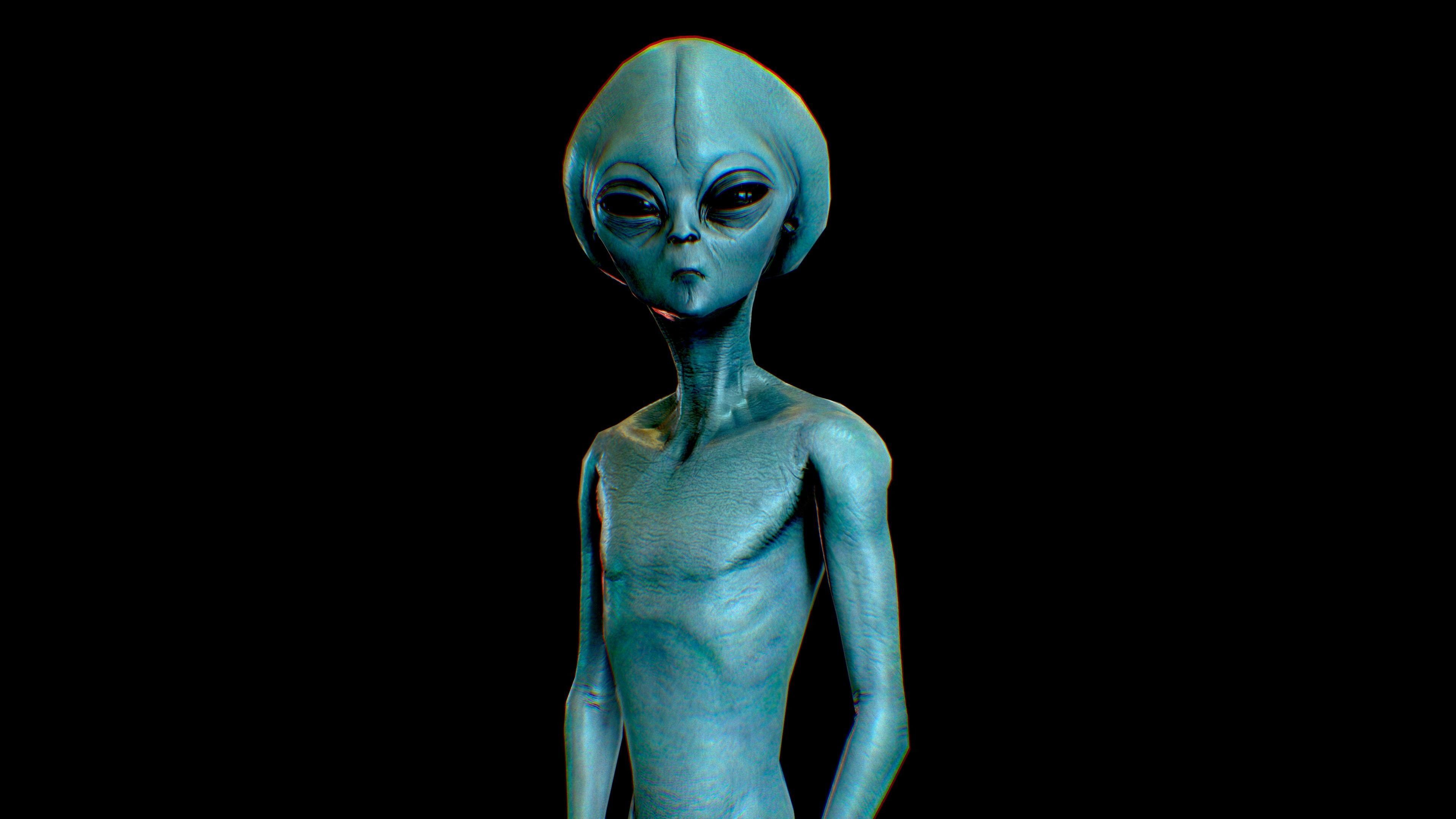 Realistic Aliens Bundle 1 Low-poly 3D model_13