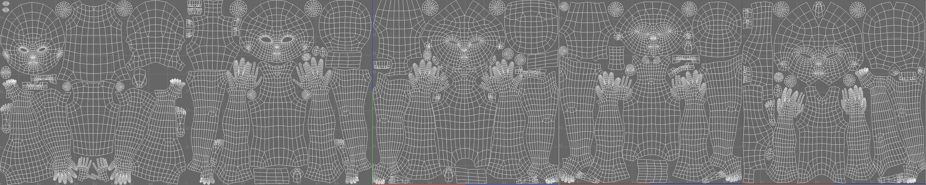 Realistic Aliens Bundle 1 Low-poly 3D model_30