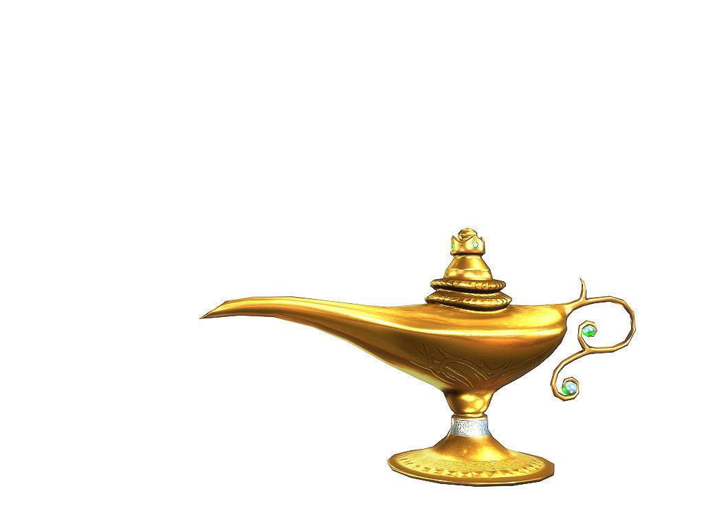 3Dfoin - Magic Lamp  Low-poly 3D model_1