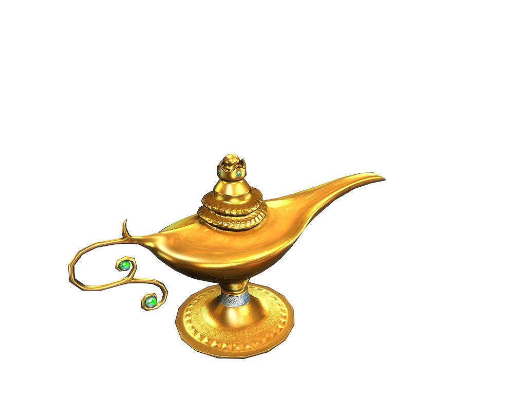 3Dfoin - Magic Lamp  Low-poly 3D model_3