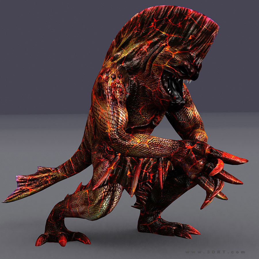 3DRT - Fishman  Low-poly 3D model_12