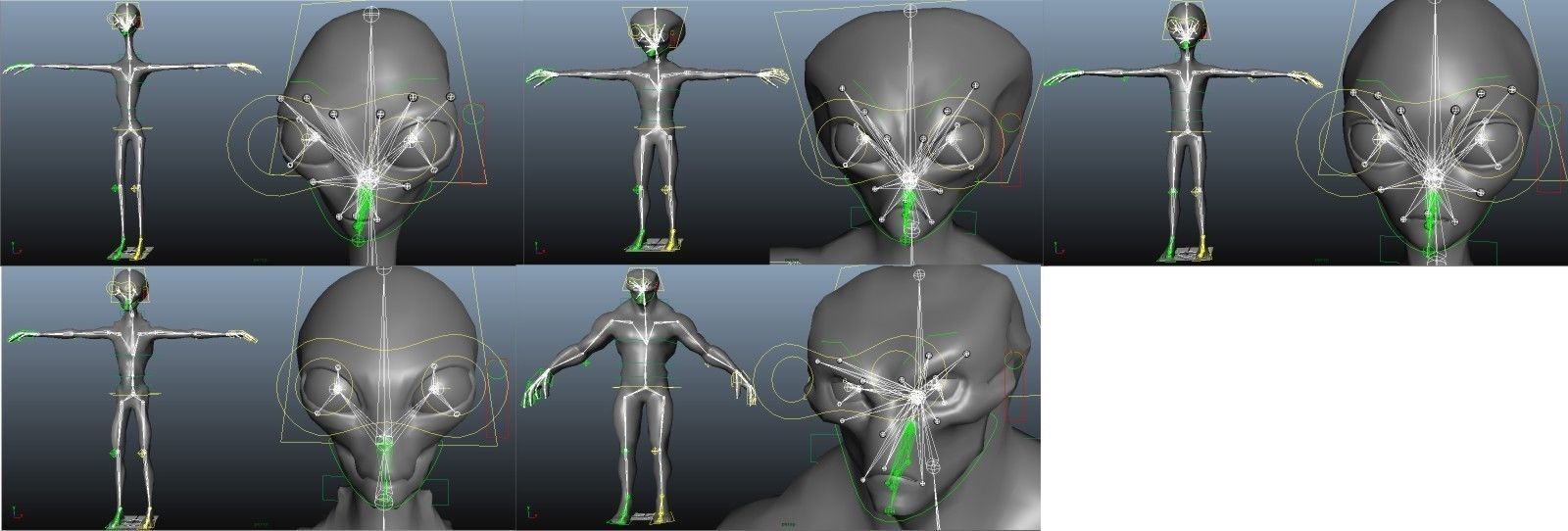 Realistic Aliens Bundle 2 Low-poly 3D model_34