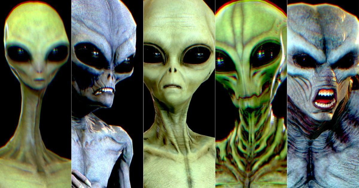 Realistic Aliens Bundle 2 Low-poly 3D model_3