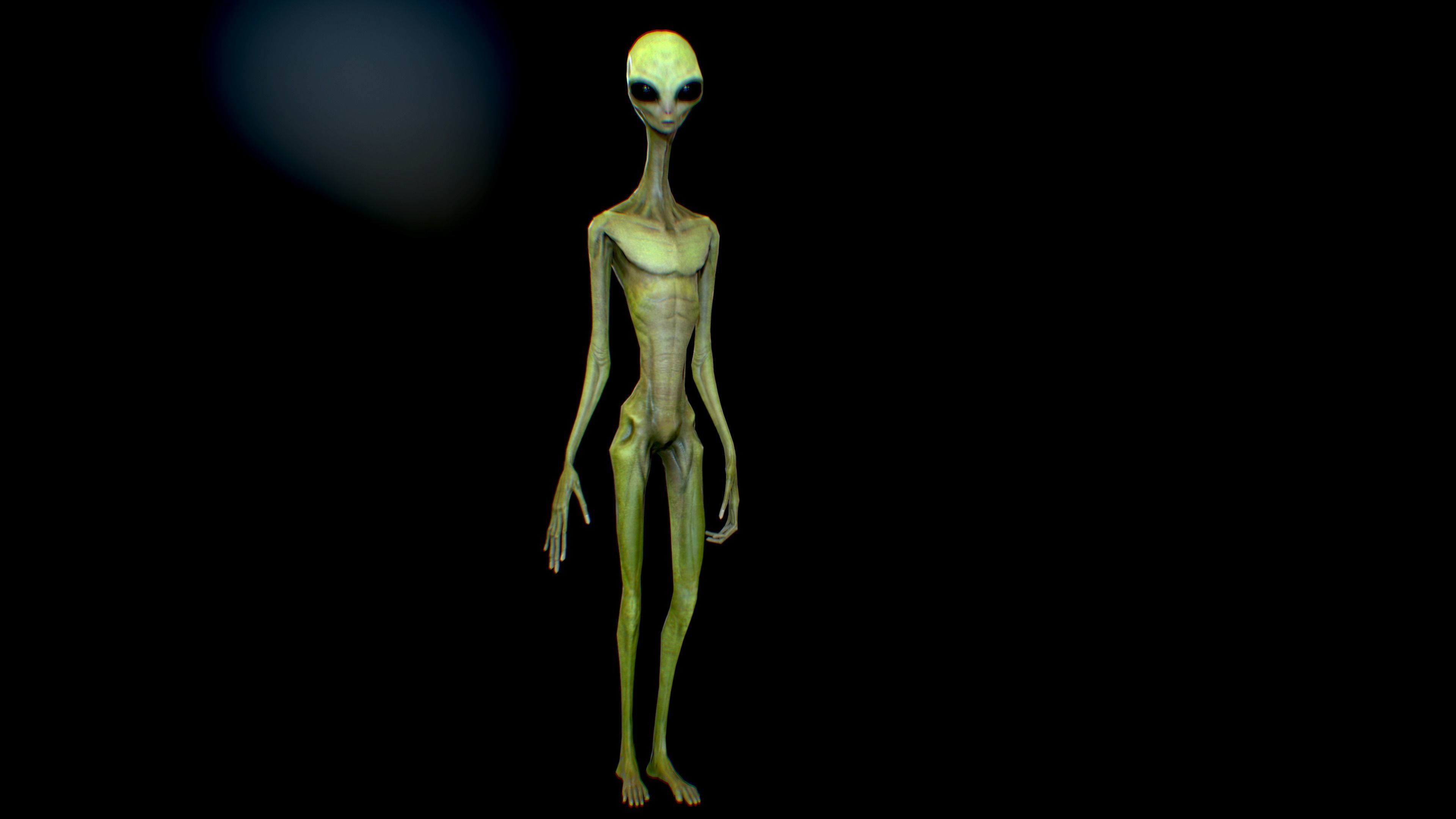 Realistic Aliens Bundle 2 Low-poly 3D model_6