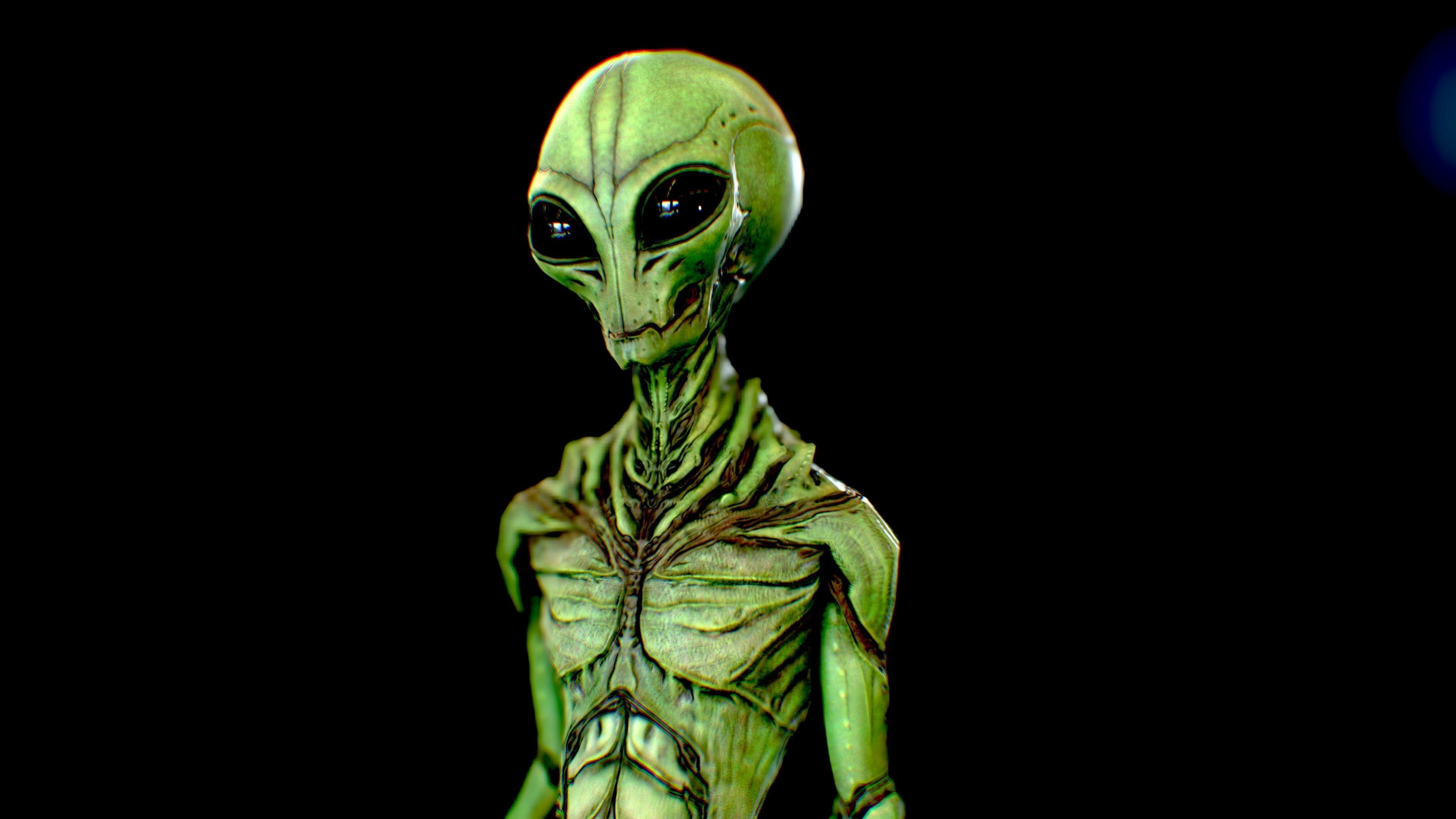 Realistic Aliens Bundle 2 Low-poly 3D model_17