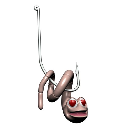 Cartoon Exotic Fish Rigged Low-poly 3D model_6