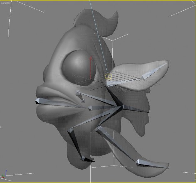 Cartoon Exotic Fish Rigged Low-poly 3D model_1