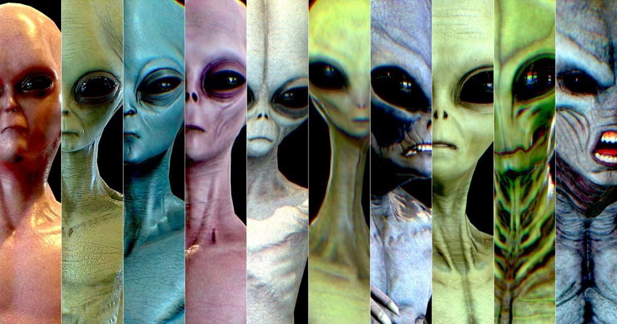 Realistic Aliens Full Pack Low-poly 3D model_3