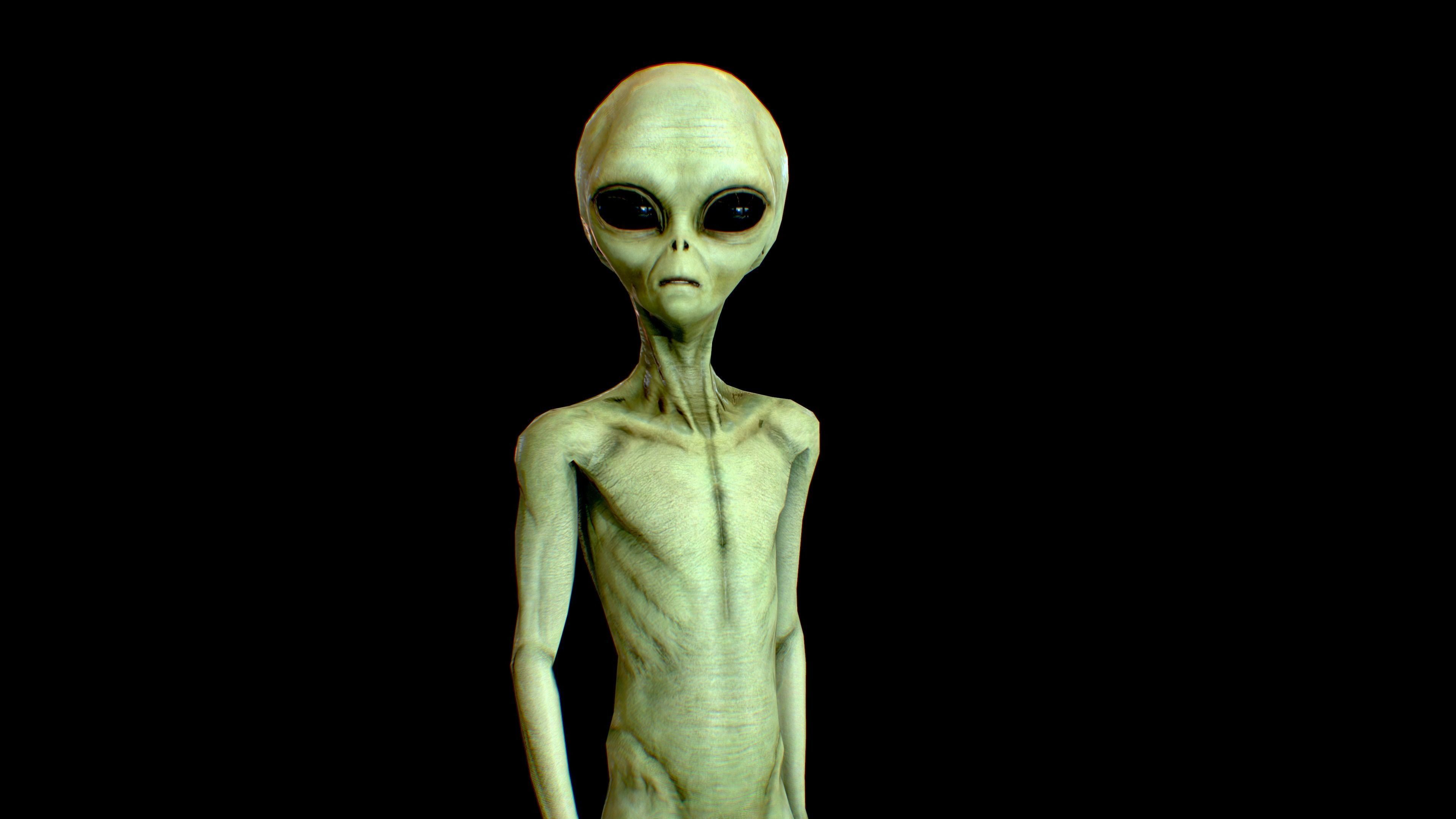Realistic Aliens Full Pack Low-poly 3D model_39