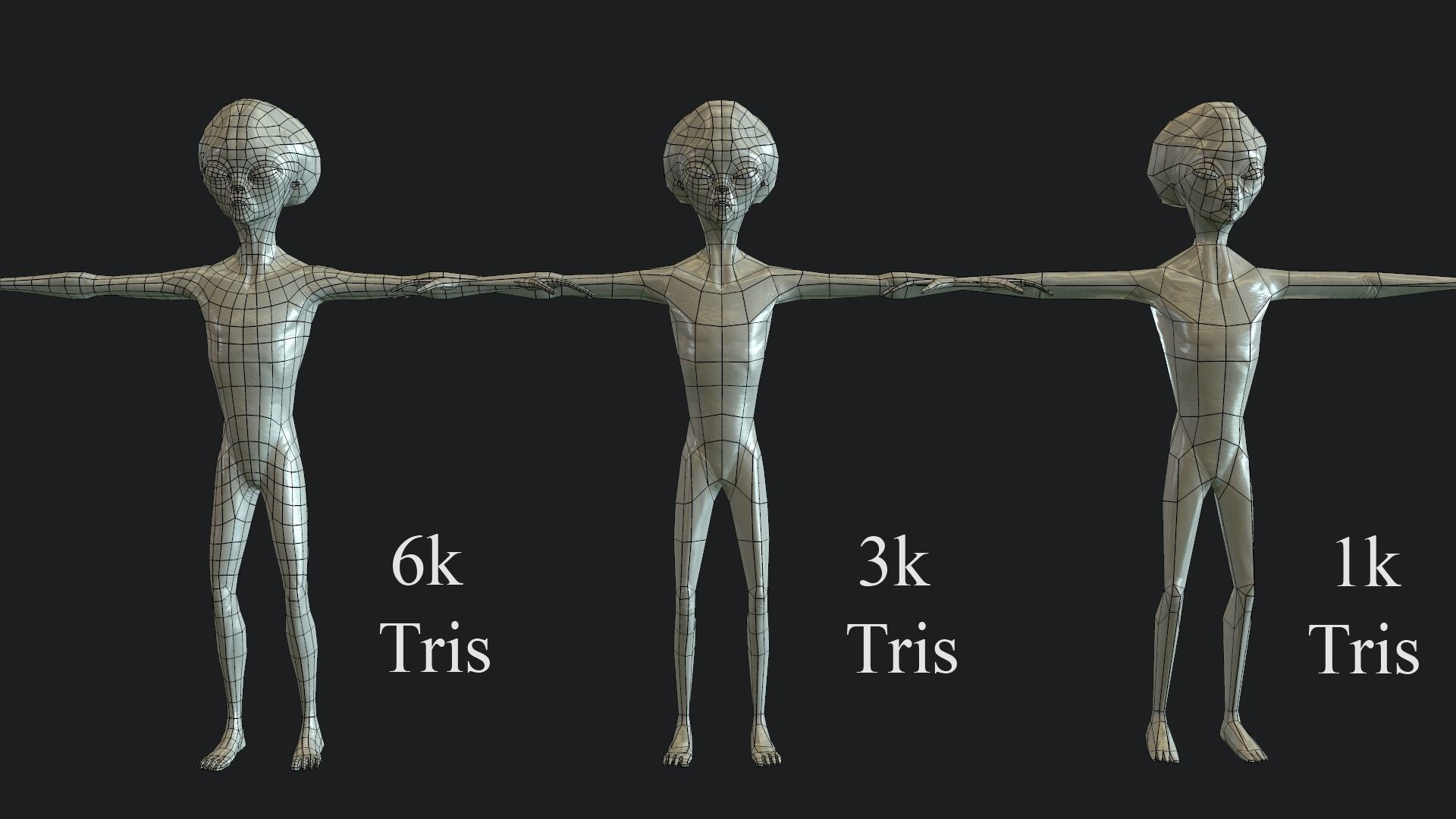 Realistic Aliens Full Pack Low-poly 3D model_51