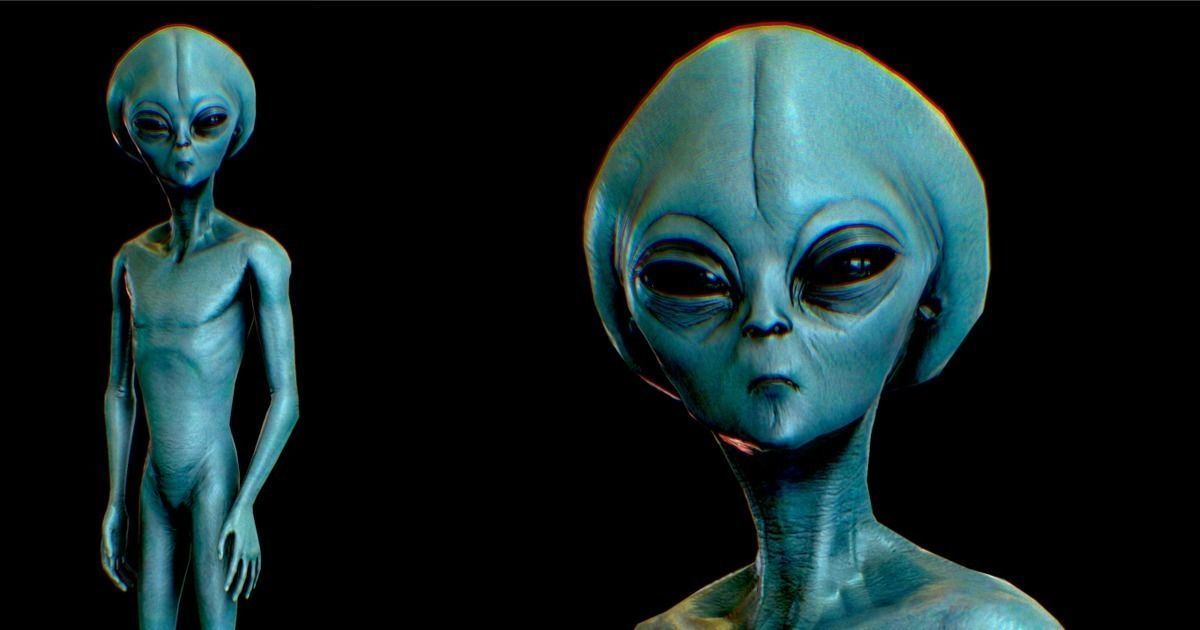 Realistic Aliens Full Pack Low-poly 3D model_6