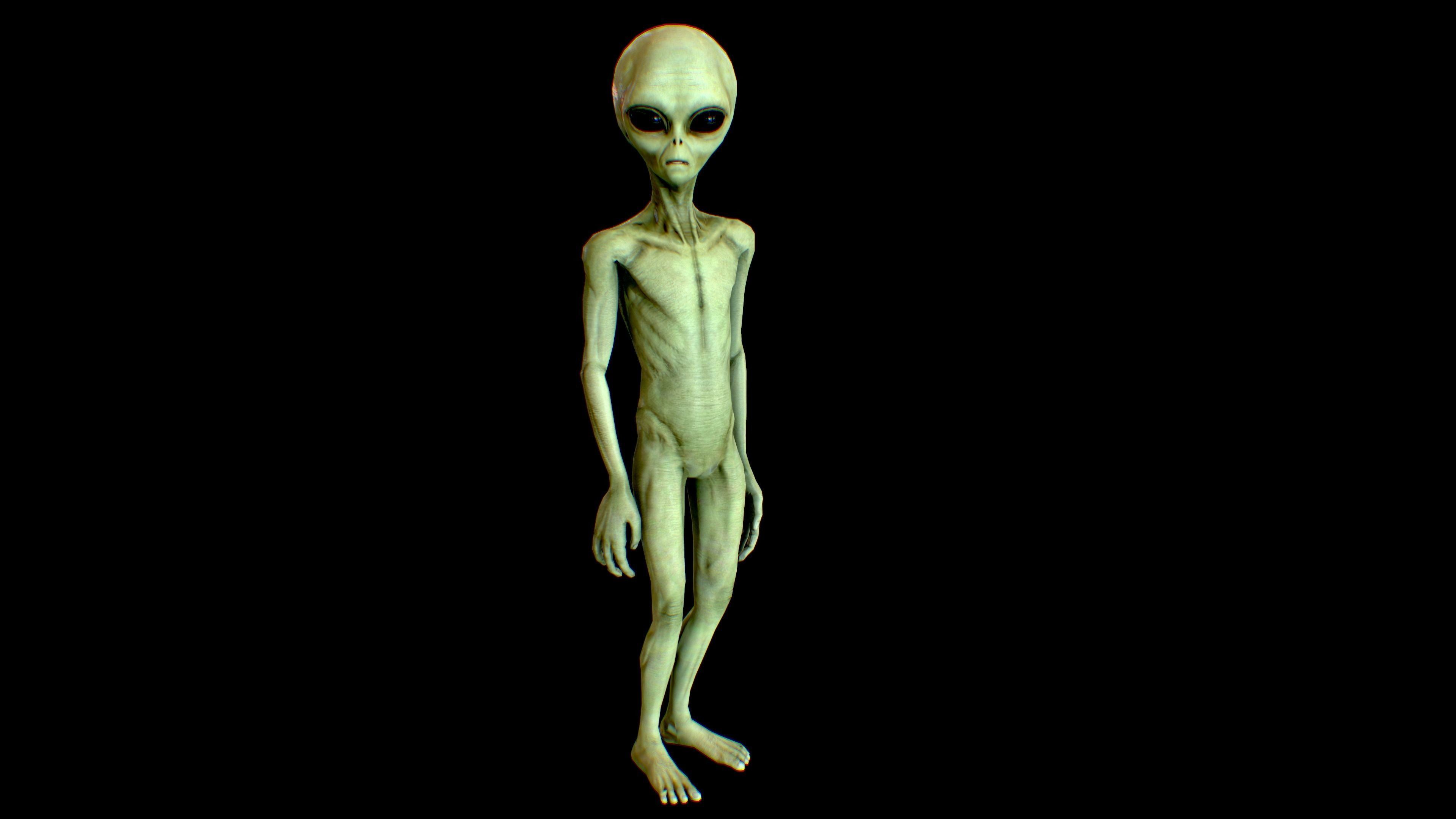 Realistic Aliens Full Pack Low-poly 3D model_40