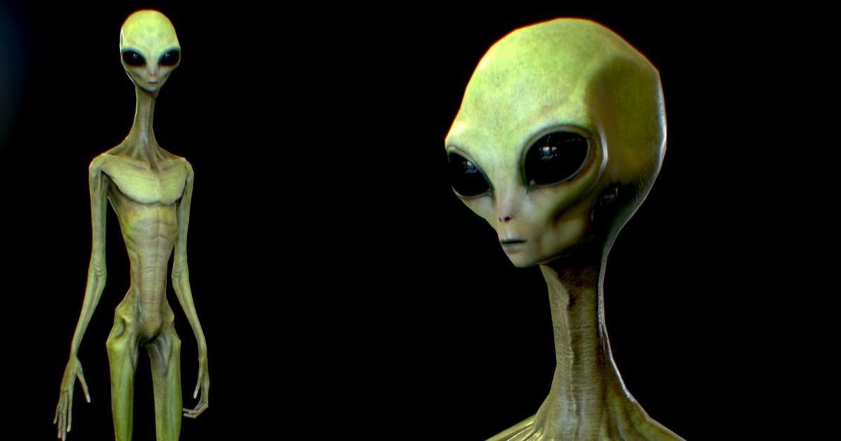 Realistic Aliens Full Pack Low-poly 3D model_9