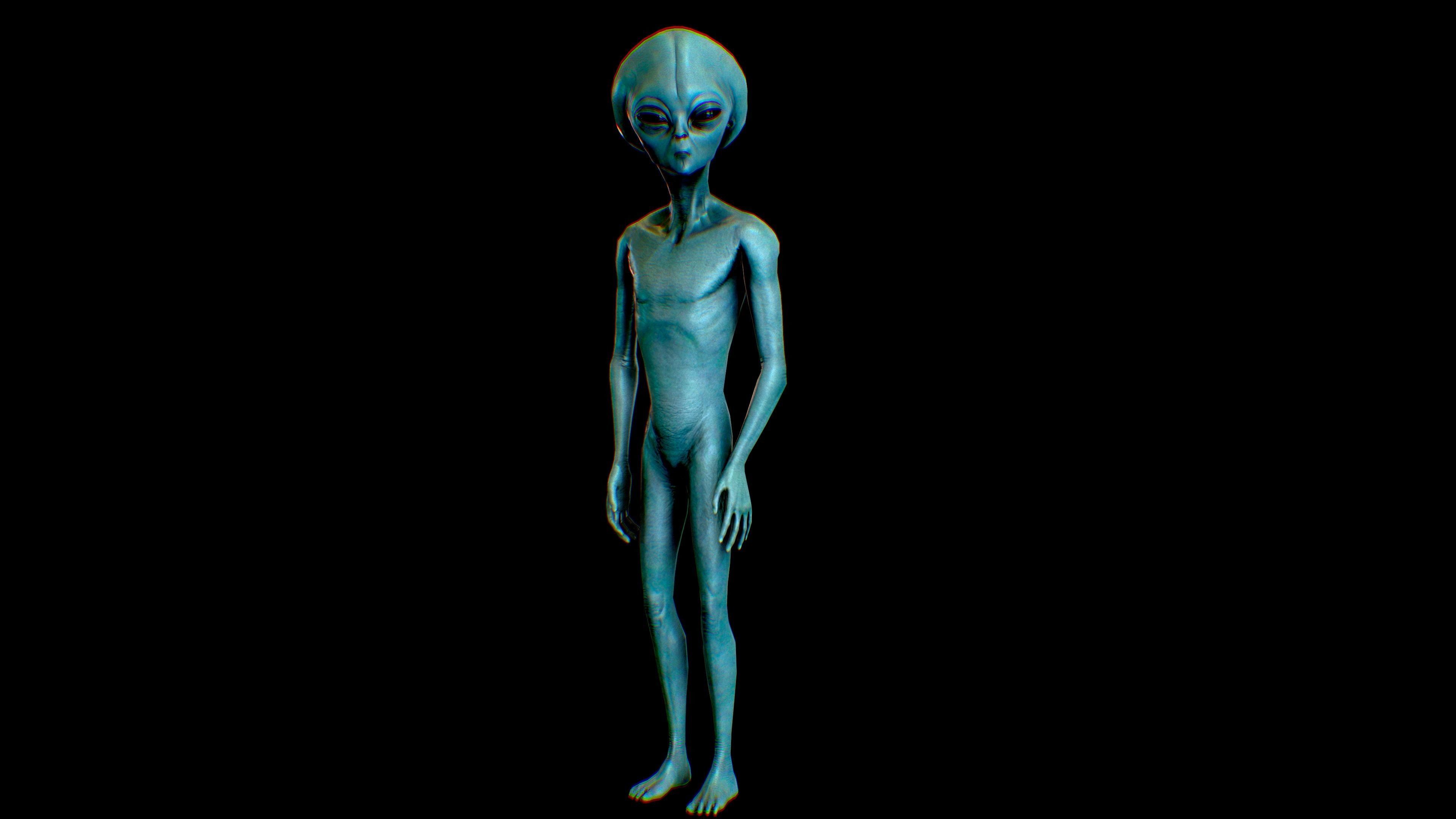 Realistic Aliens Full Pack Low-poly 3D model_23