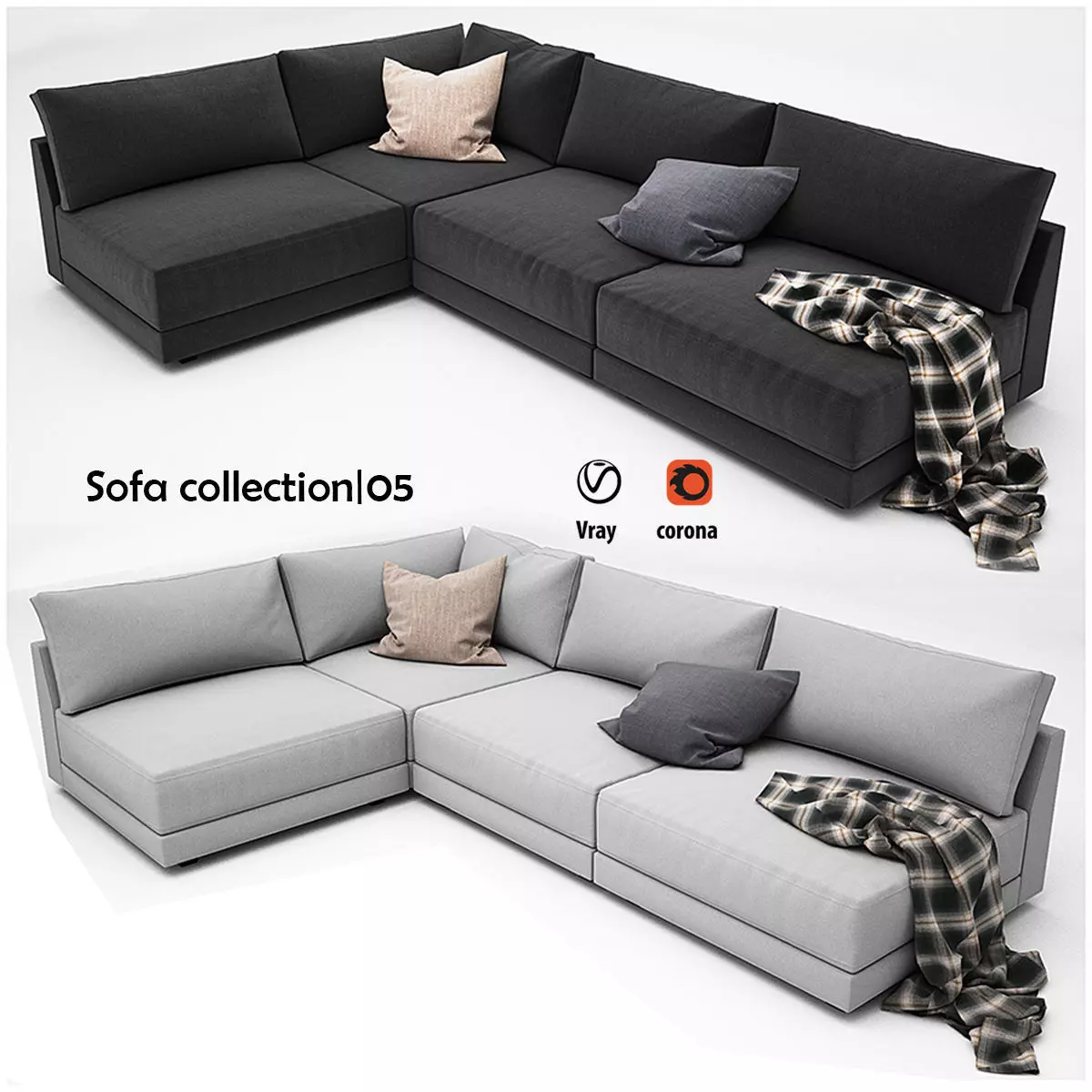 Sofa Collection 05 3D model_0