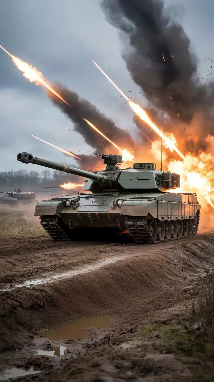 Tank in action Texture