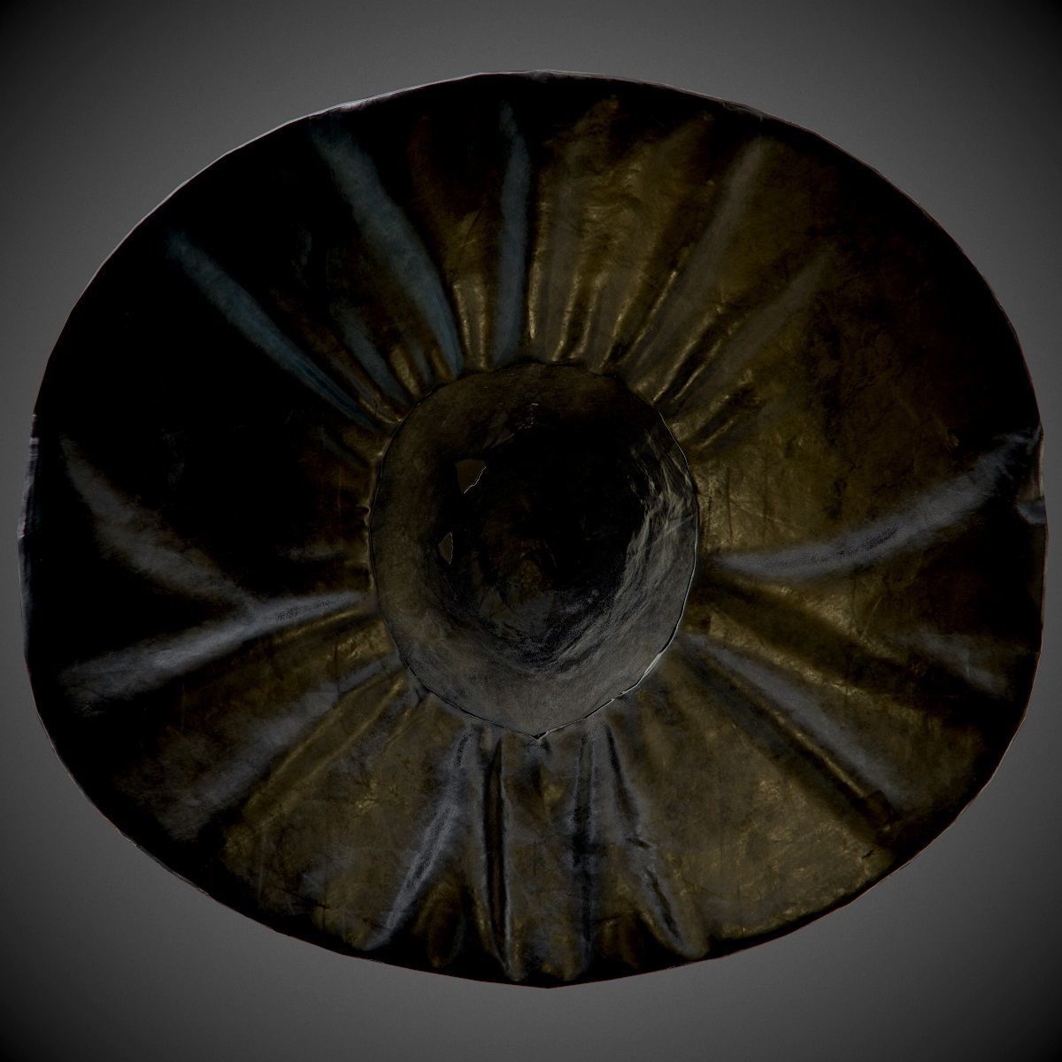 dirty black witch hat PBR Game-Ready Low-poly 3D model_12