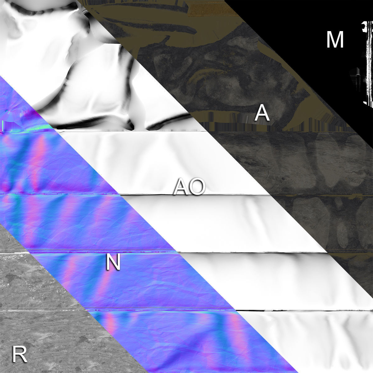 dirty black witch hat PBR Game-Ready Low-poly 3D model_16