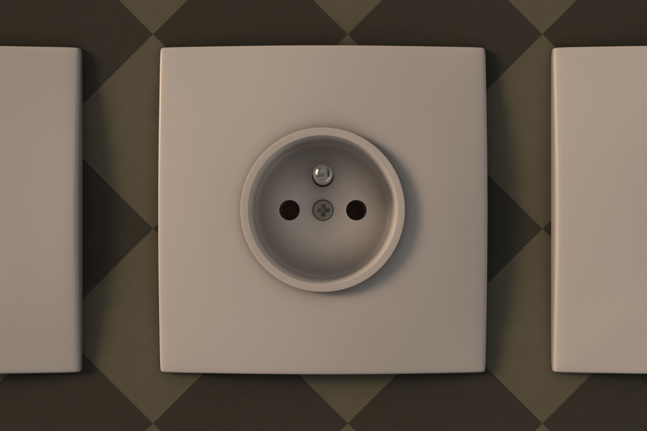 COLLECTION---Electrical outlets and light switches 3D model_16