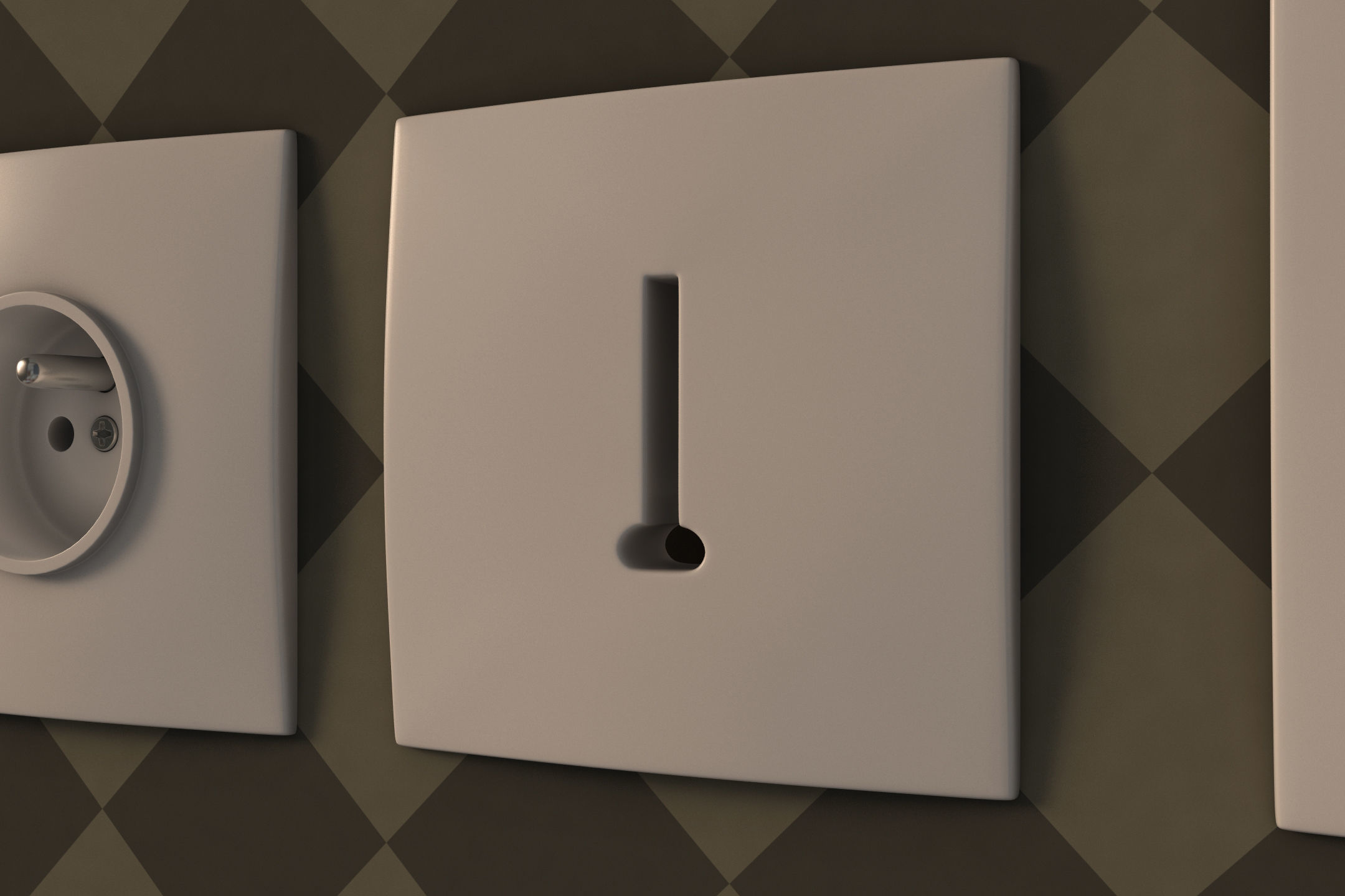 COLLECTION---Electrical outlets and light switches 3D model_32
