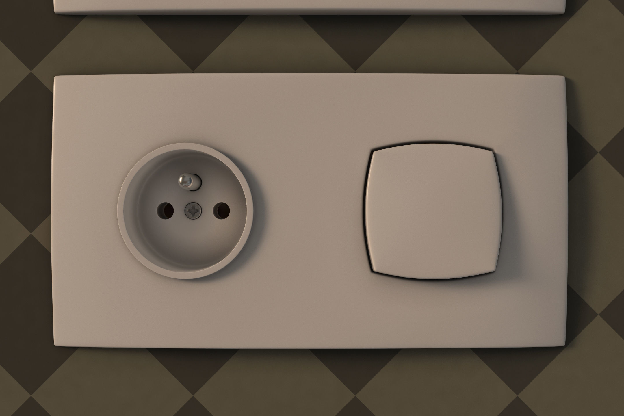 COLLECTION---Electrical outlets and light switches 3D model_11