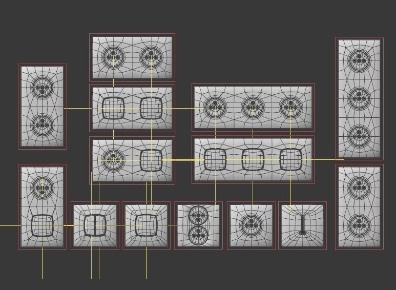 COLLECTION---Electrical outlets and light switches 3D model_3