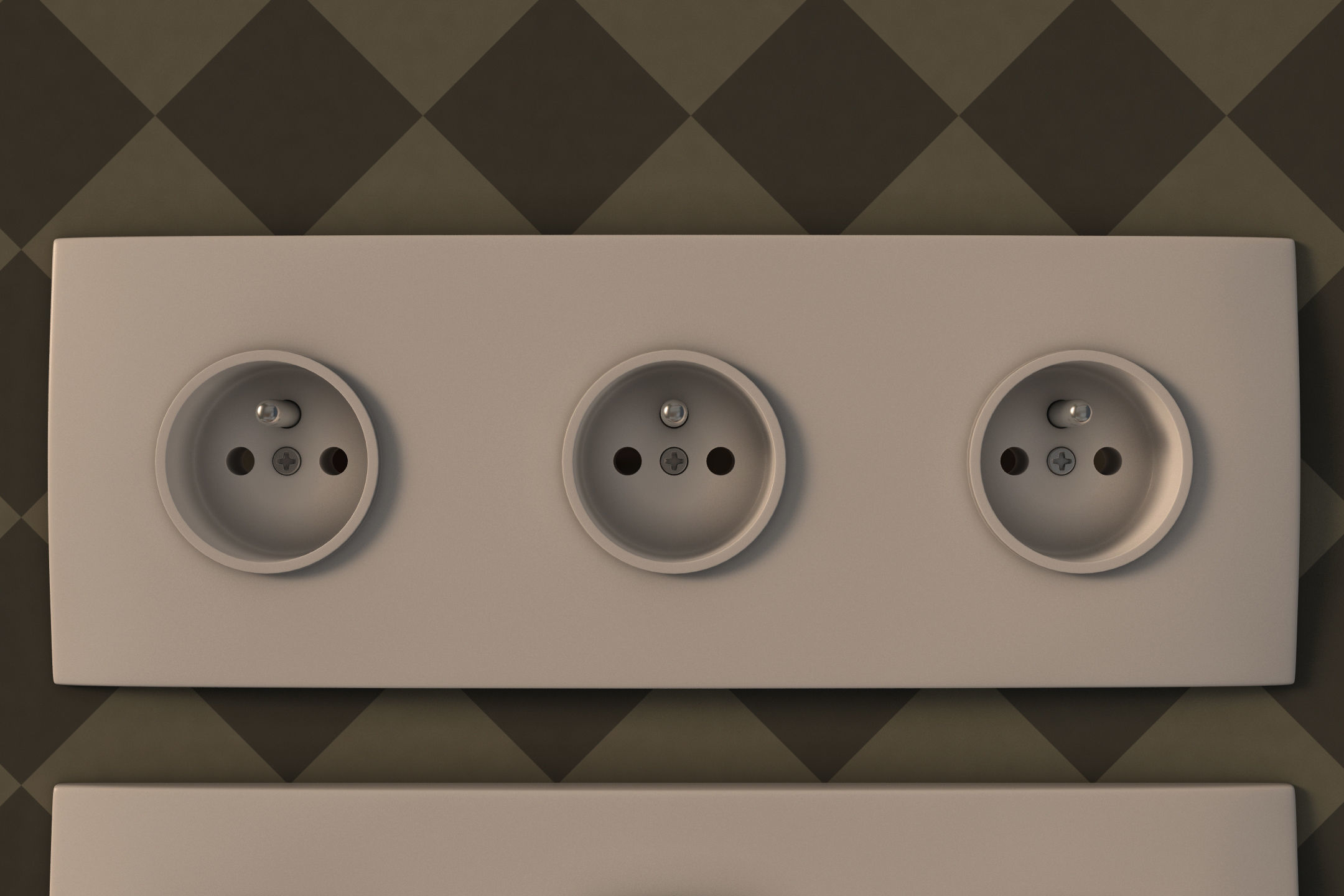 COLLECTION---Electrical outlets and light switches 3D model_14