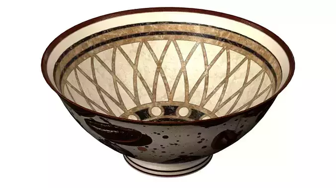 Colourful Snack Bowl with 10 Variations 3D model 5