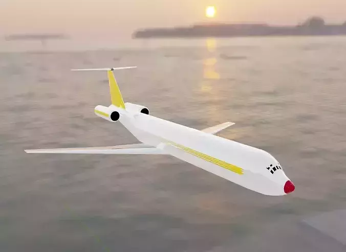 Fictional Twin Rear Engine Jetliner MD-80 Inspired series