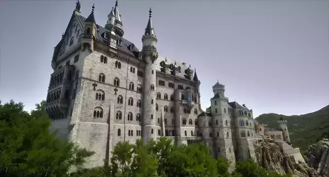Castle Neuschwanstein Germany 3D model