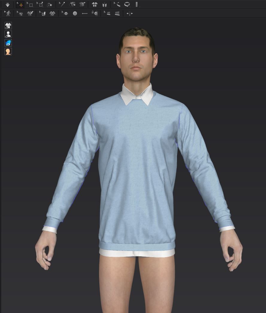 Shirt 02 3D model_15