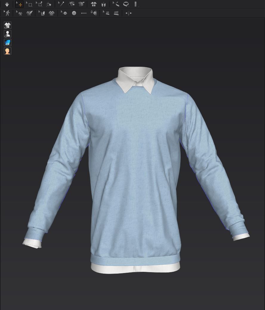 Shirt 02 3D model_16