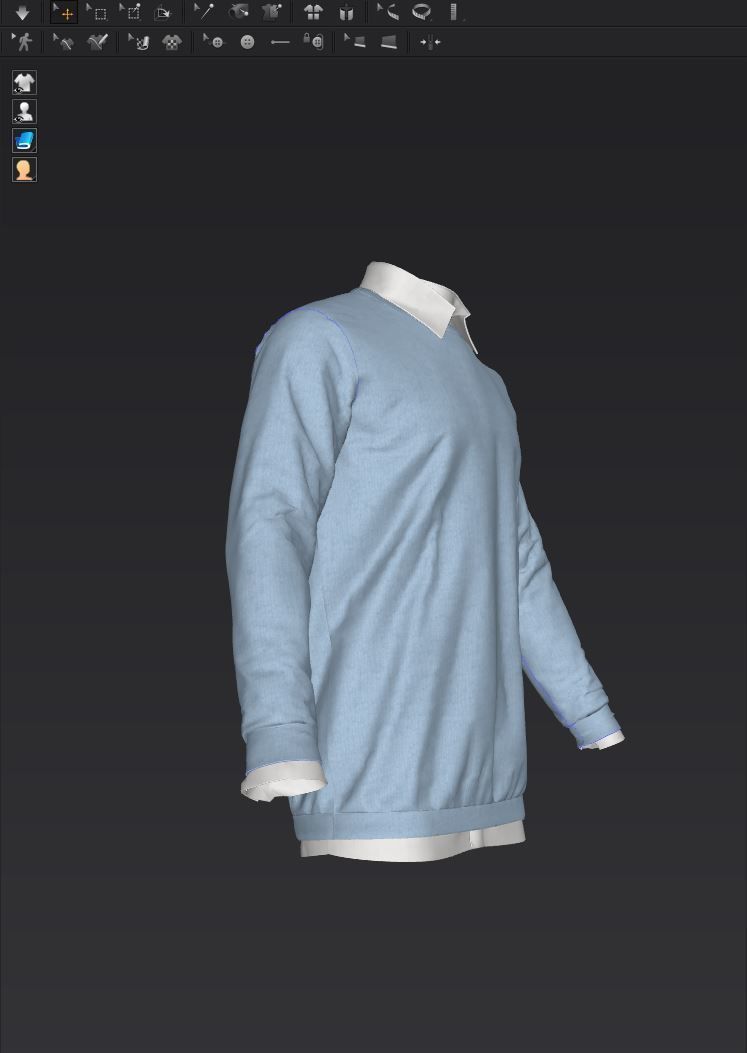 Shirt 02 3D model_19