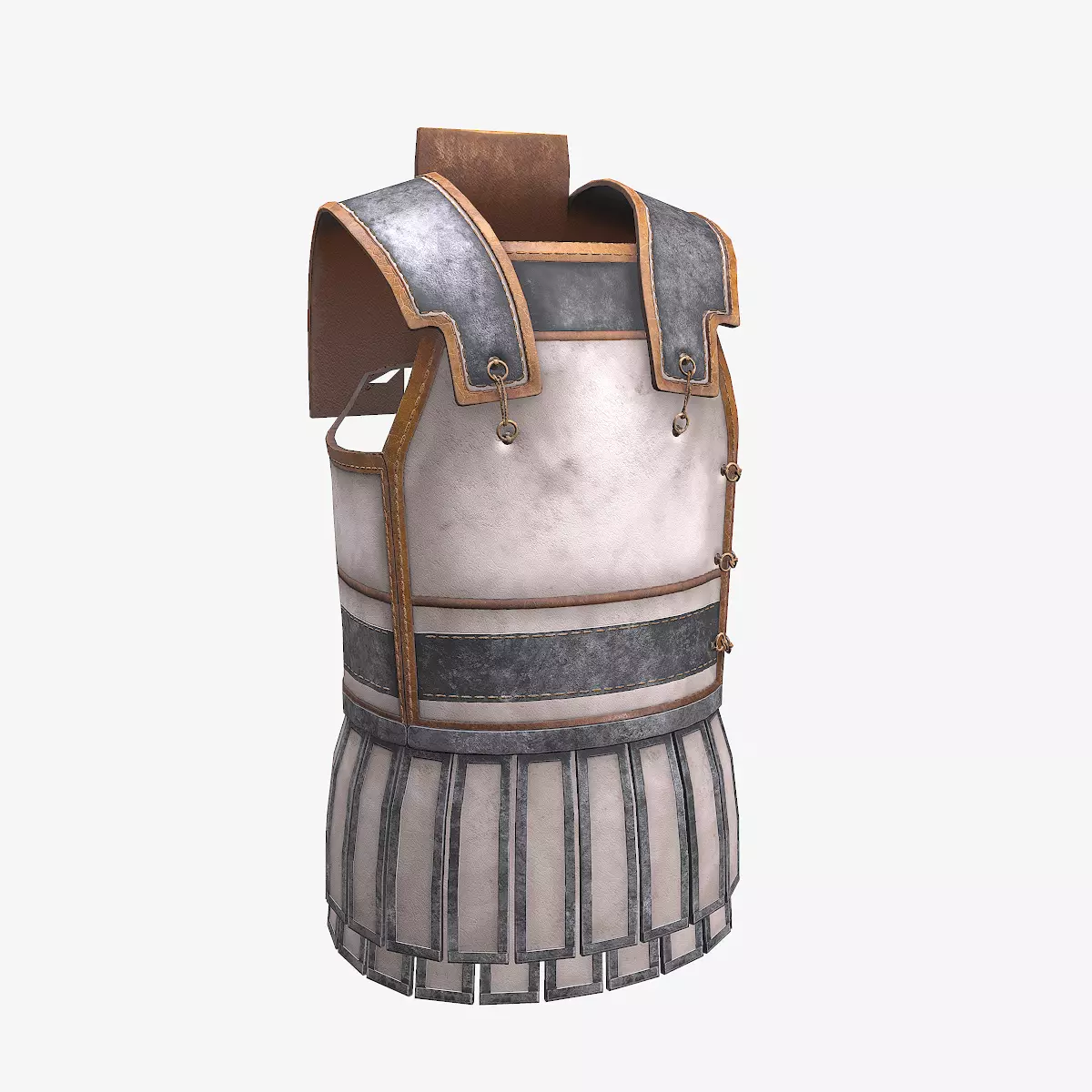 Ancient Armor Linothorax 3D Model Game Ready PBR Low Poly Low-poly 3D model