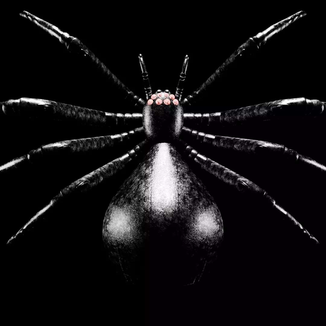 The black rusty spider 3D model