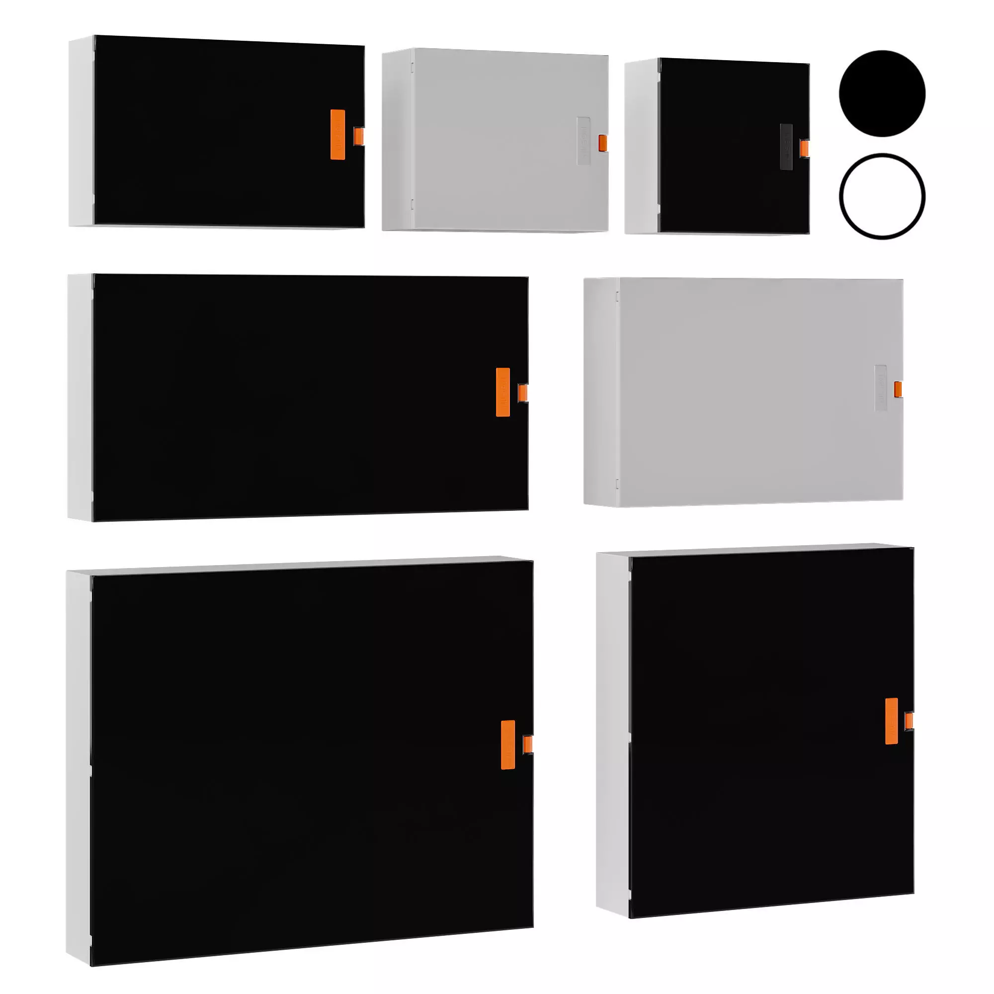 Surface mounted electrical panel NILSON Quantum 3D model
