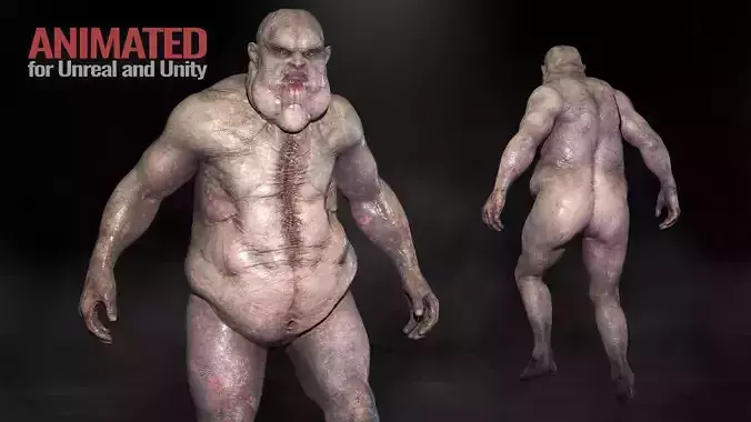 Huge city Zombie Undead Ghoul Redneck