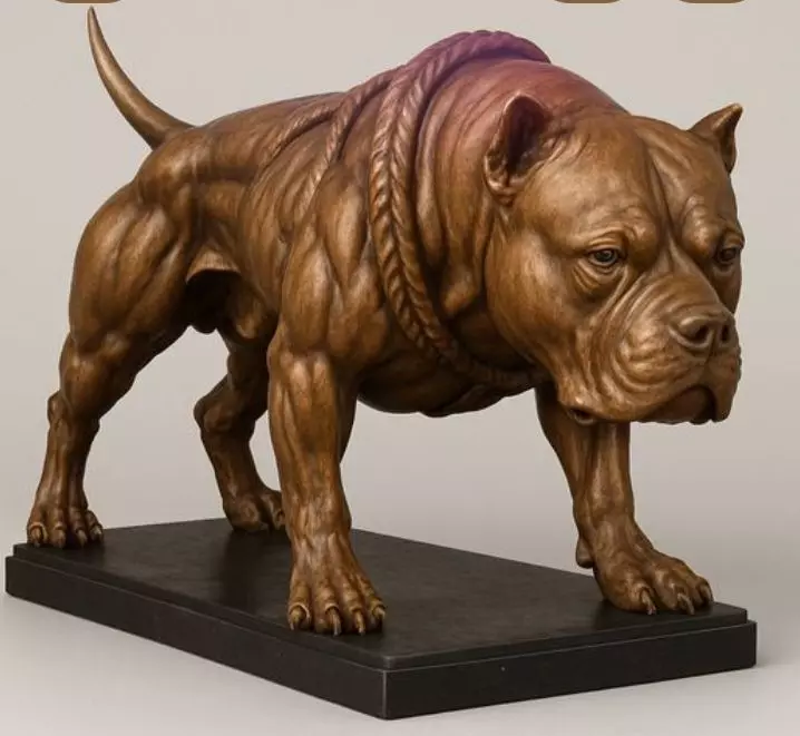 Pitbull dog 3D print model