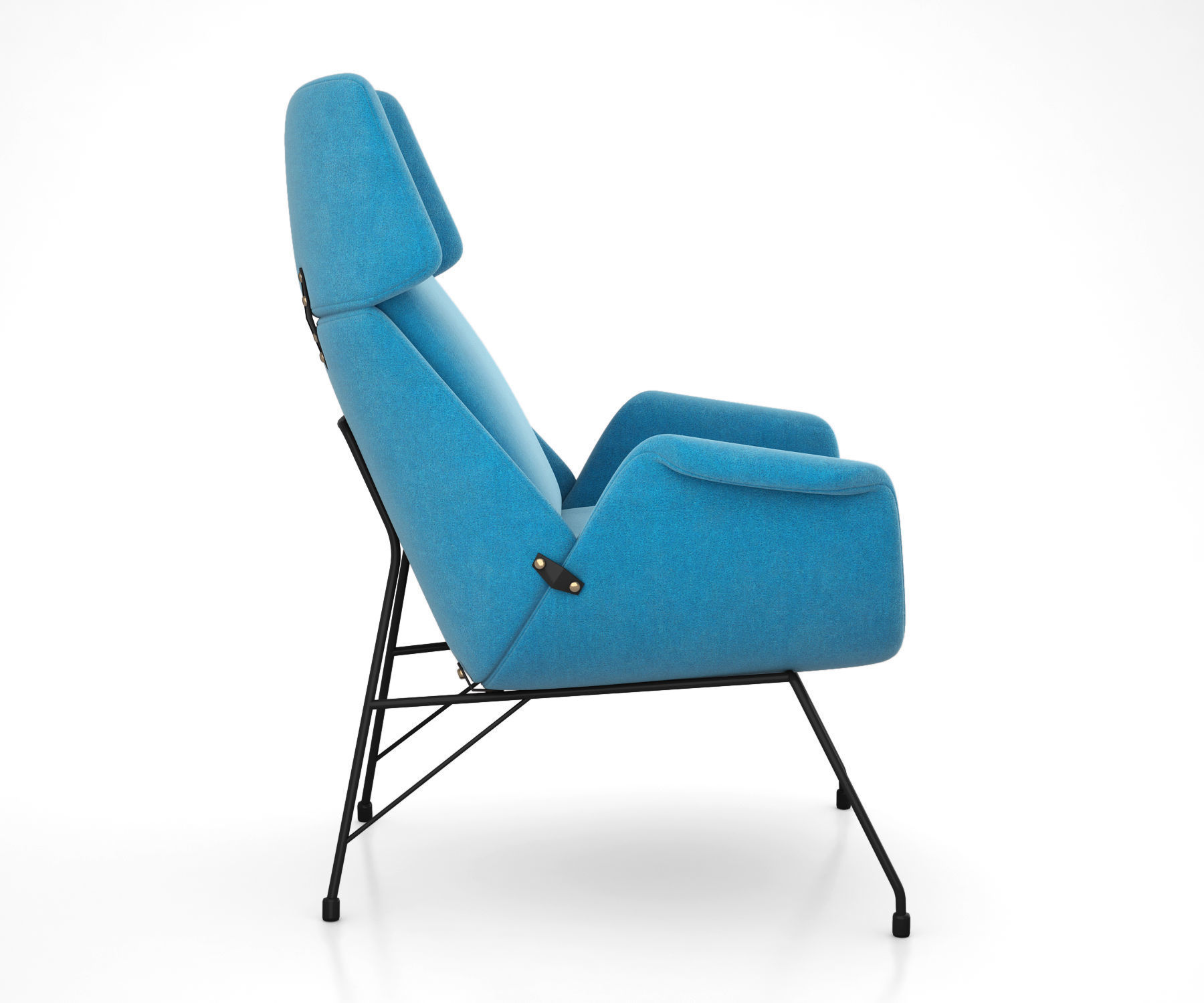 Augusto Bozzi Lounge Chair 3D model_1