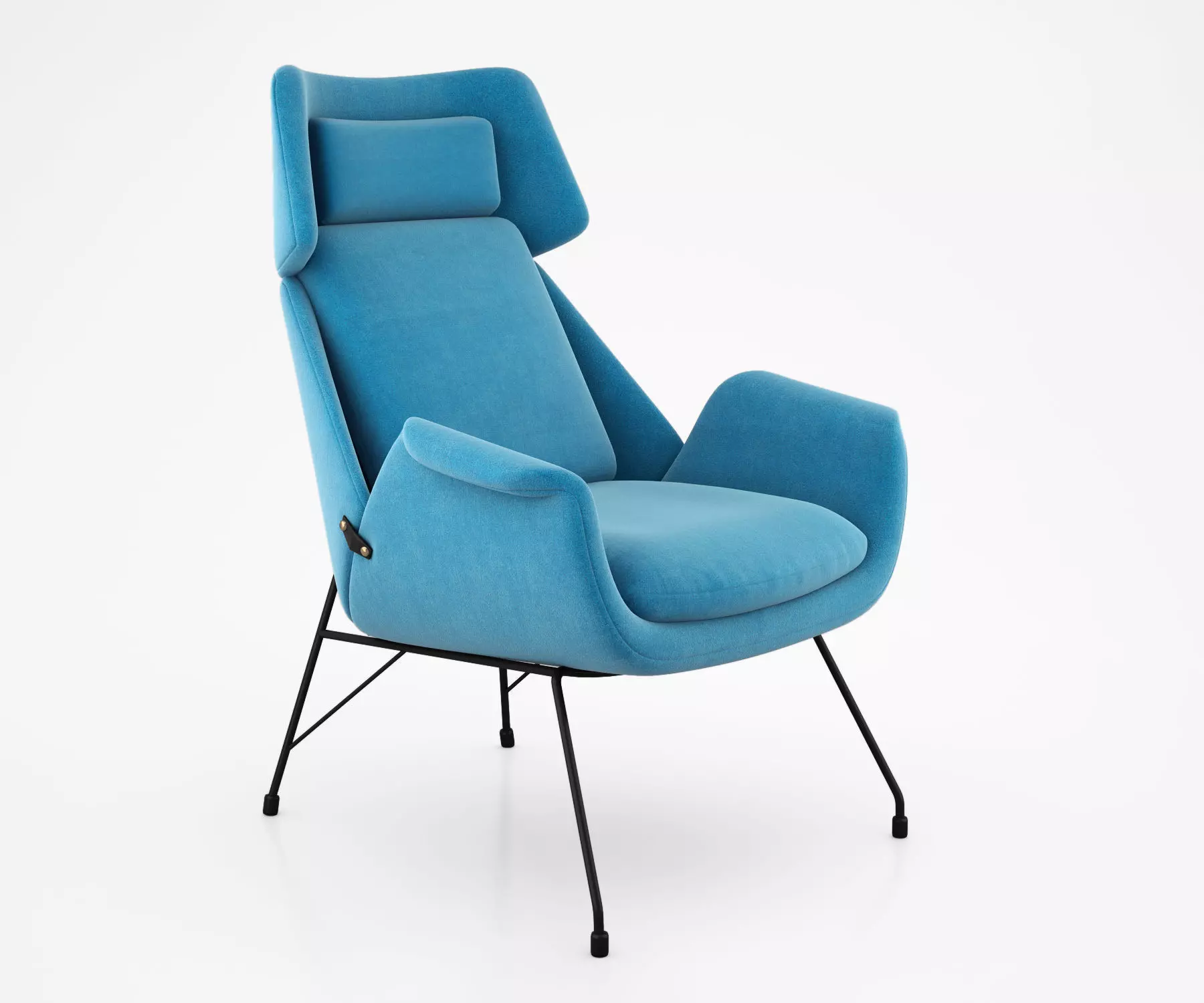 Augusto Bozzi Lounge Chair 3D model_0