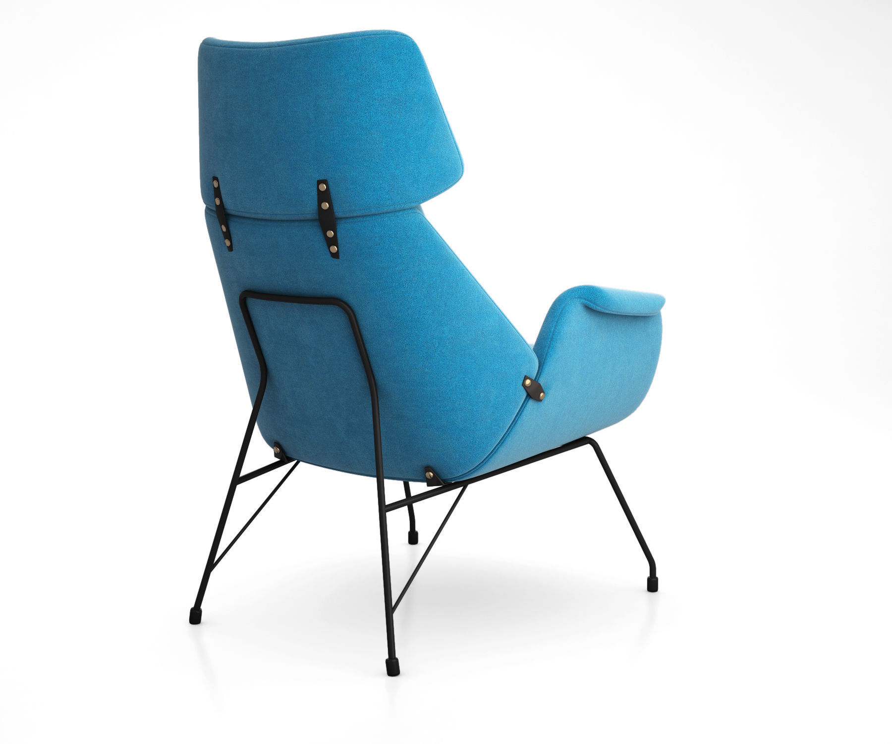 Augusto Bozzi Lounge Chair 3D model_2