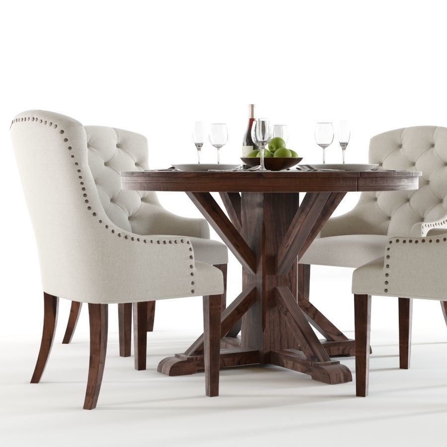 Pottery Barn Benchwright and Lorraine 1 3D model_3