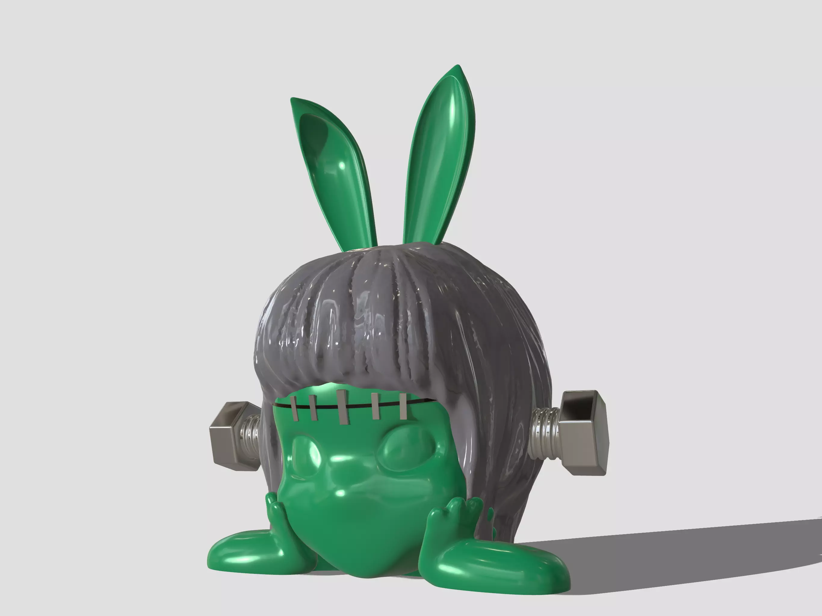 Frankenstein sonny angel hippers head statue 3D print model