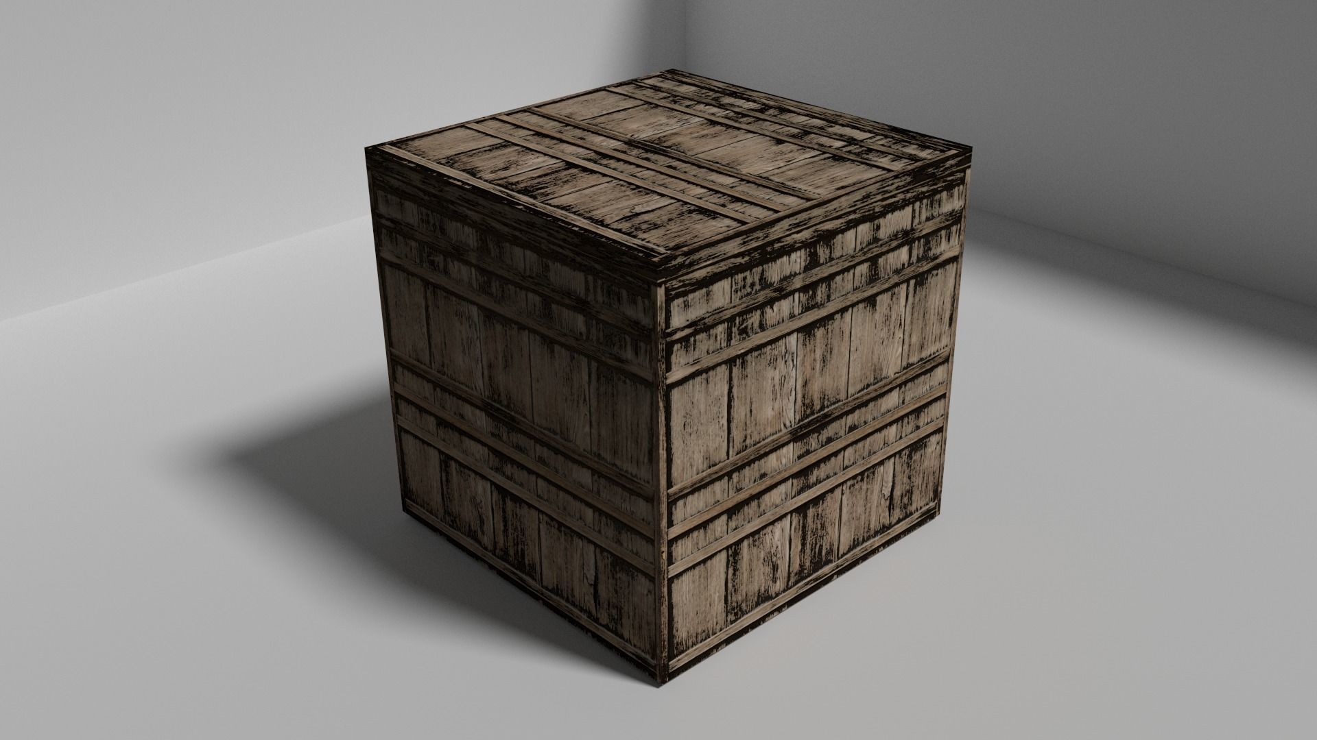 Free HD Wooden Crate Low Poly High Quality Box Containter Wood Free low-poly 3D model