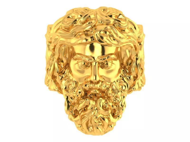 Jesus Ring 3D print model